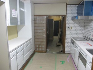 キッチン木下地～キッチン取付工事