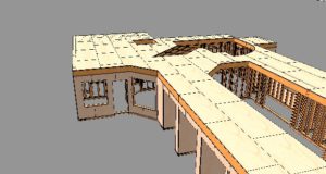 建方中の２×４住宅見てきました。