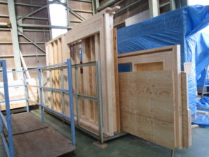 2×４パネル製作 及び フル養生